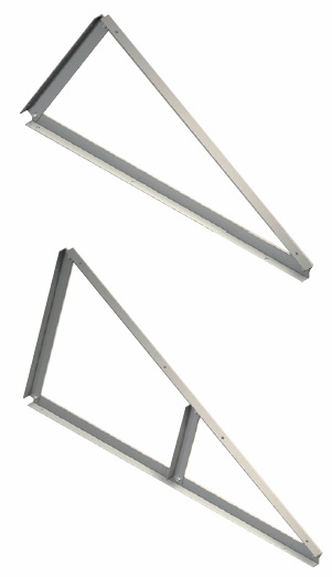 Triangolo supporto in verticale con fori