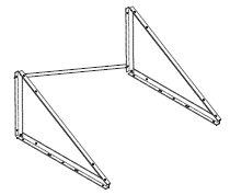 Pannelli Solari : Controventatura per Triangoli di Supporto Pannelli